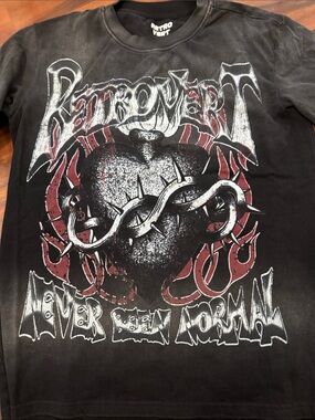 Retrovert Black Graphic Tee - 'Never Been Normal'